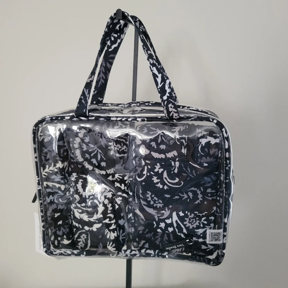 NWT  Vera Bradley 4 pieces Cosmetic Organizer Paisley Noir.